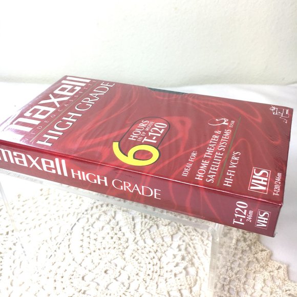 NWT Blank Media VHS Maxell T-120 High Grade - Picture 2 of 7